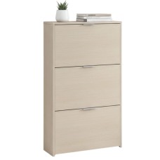 Mueble Zapatero Recibidor 3 Trampones Roble Claro 60 cm