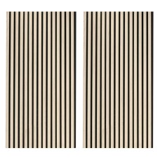 Pack de 2 Paneles Acústicos Silence Roble Nordish y Negro 60x120 cm