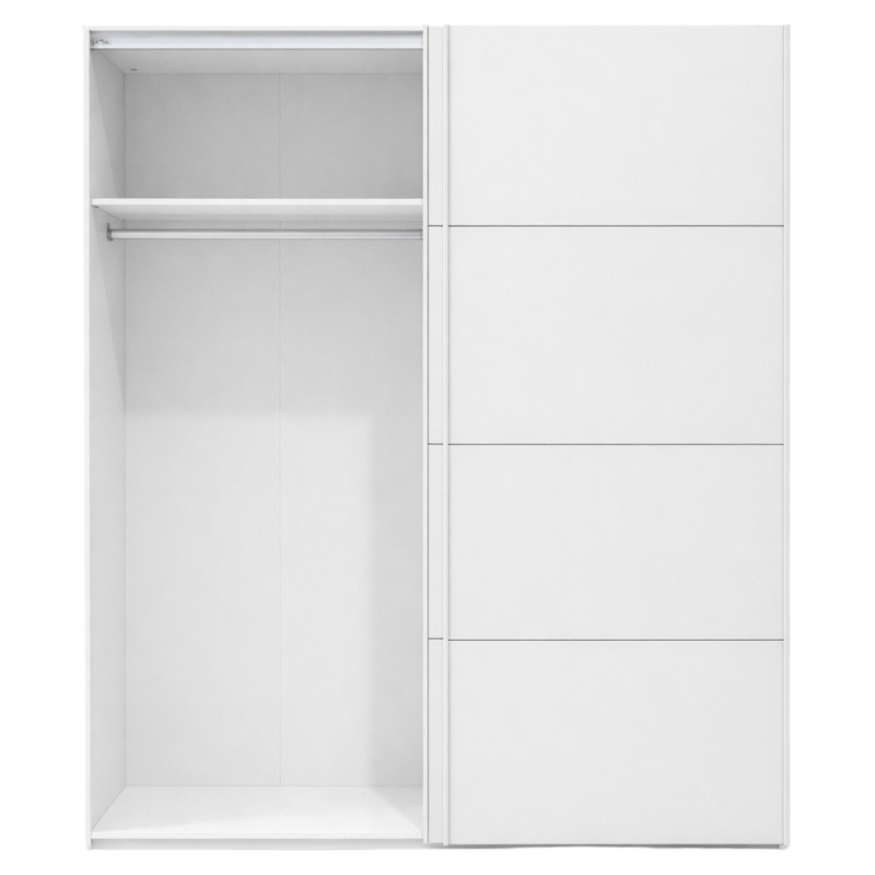 Armario con 2 Puertas Correderas Color Blanco Artik 150x200 cm