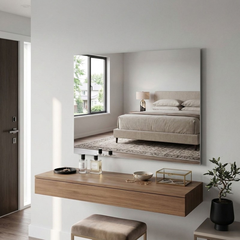 Espejo Terpi Rectangular Estilo Moderno 45x60 cm