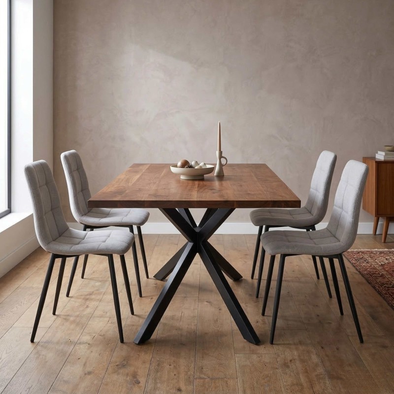 Silla Salón Comedor Portland Color Gris Silla Salón Comedor Portland Color Gris