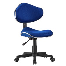 Silla escritorio Juvenil Bambola Color Azul y Negro