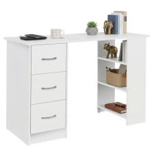 Escritorio Jobbi 3 Cajones Color Blanco Mate 115 cm