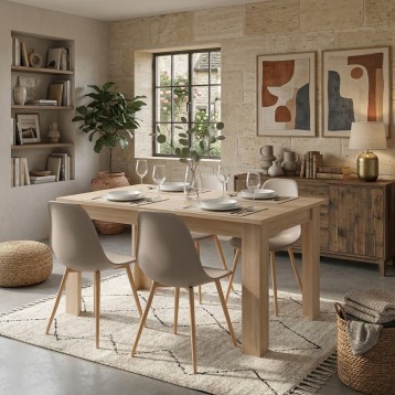 pack mesa y 4 sillas ambiente