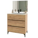 Mueble de Baño con Patas Elba 80 cm roble kraft (Lavabo opcional)