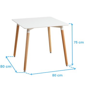 mesa de cocina cuadrada copi cotas
