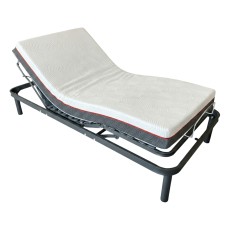 Cama Articulada Eléctrica con Colchón (Somier + Colchón + Patas)