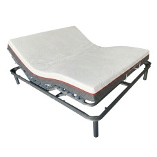 Cama Articulada Eléctrica con Colchón (Somier + Colchón + Patas)