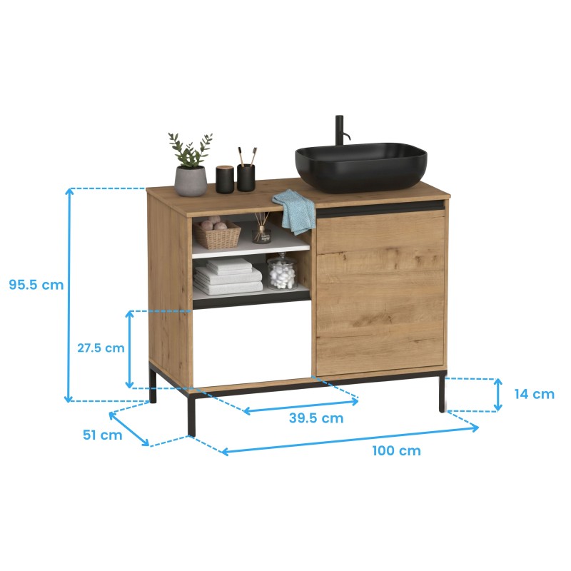 mueble baño tamesis cotas