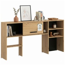 Altillo estantería Rack para escritorio color roble artesanal 151x77x28 cm