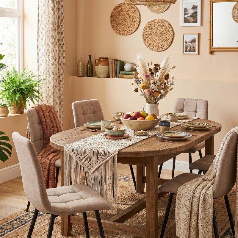 Silla Salón Comedor Raf Color Marrón Claro
