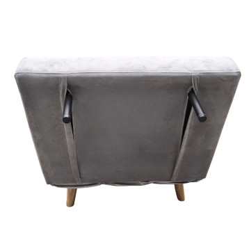 sillón cama gris claro 4