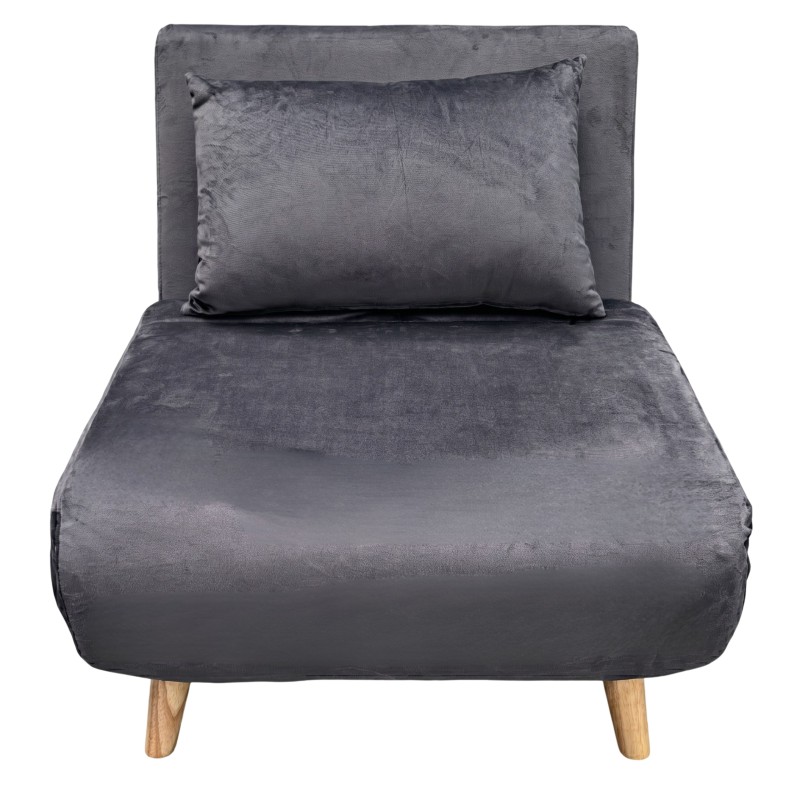 sillón cama gris oscuro 2