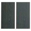 Pack de 2 Paneles Acústicos Silence Gris y Negro 60x120 cm