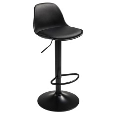 Taburetes Cocina Regulables Bistro Negro 80-100 cm