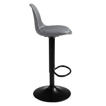 taburete regulable gris 2