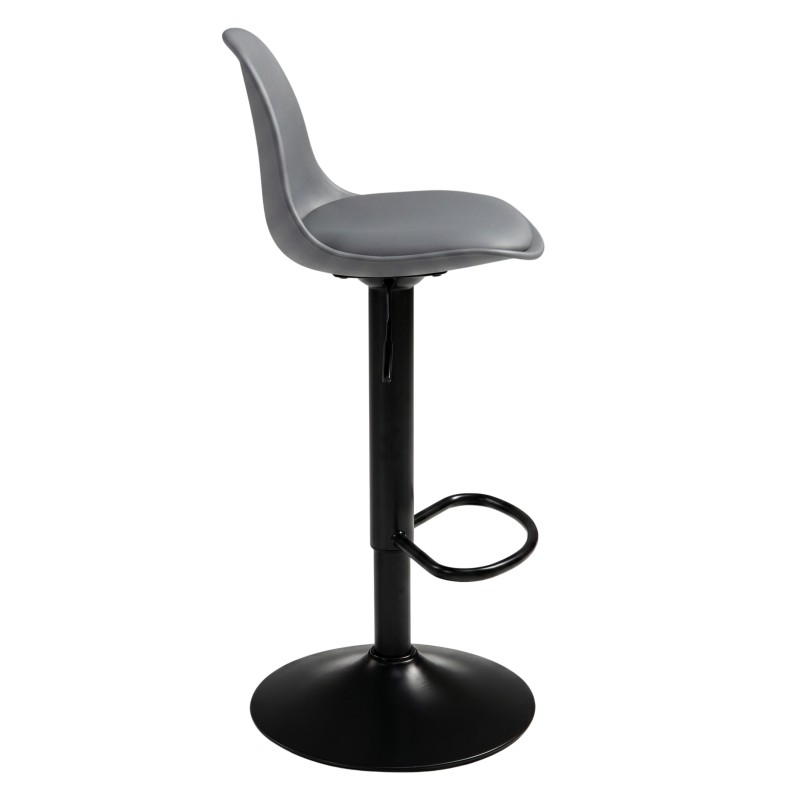 taburete regulable gris 2