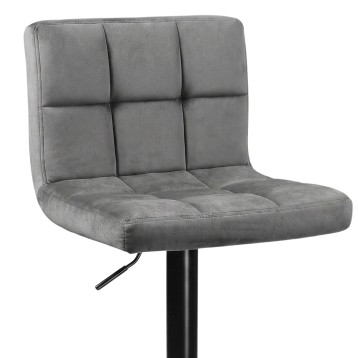 taburete terciopelo gris 3