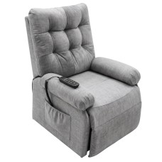 Sillón Relax Elevador Seren Levantapersonas Eléctrico Máximo Confort en Tela Gris