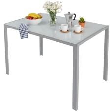 Mesa Cica Blanca fabricado en Cristal 105x75x60 cm