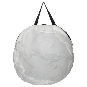 Funda protectora esférica blanca con asas negras