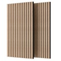 Pack de 2 Paneles Acústicos Silence Roble Nordish y Negro 60x120 cm