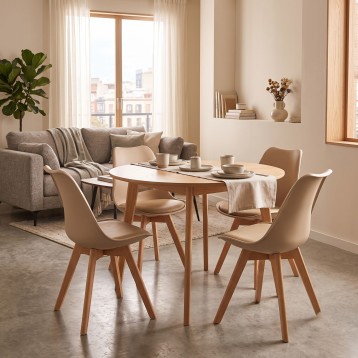 silla bistro beige 3