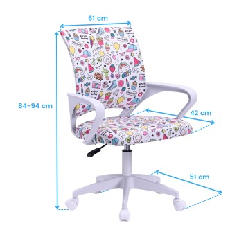 silla escritorio emoji cotas