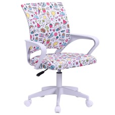 Silla Escritorio Juvenil Vita Emojis Color Blanco