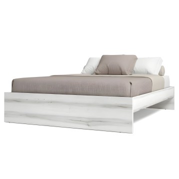 Cama de matrimonio Aro Blanco Albo 150x190 cm