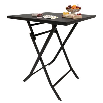 Mesa Exterior Plegable Greensboro Color Negro 70x73 cm