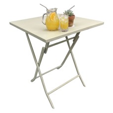 Mesa Exterior Plegable Greensboro Color Beige 70x73 cm
