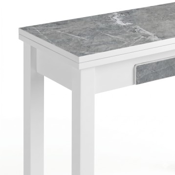 mesa cocina bleca mármol 2