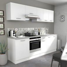 Cocina modular Cocina EKO 8 Muebles Blanco Mate 240 cm