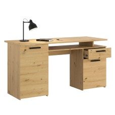 Escritorio Rack color roble artesanal 152 cm