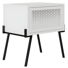 Mesita De Noche Misty Blanco 48x51 cm