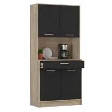 Armario cocina Dolce color roble y negro 83x177 cm