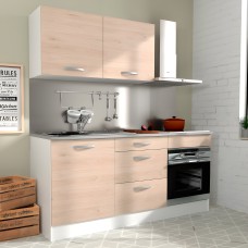 Cocina modular Eko roble completa 180 cm (diseño reversible)