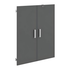 Puertas Abatibles Oficina Venture Color Gris 78x100x2 cm