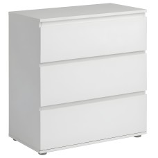 Cómoda Sven con 3 Cajones Blanco Mate 77x82 cm