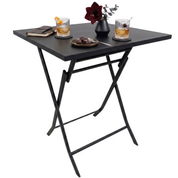 Mesa Exterior Plegable Greensboro Color Negro 60x73 cm