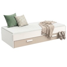 Cama Nido Tidy Juvenil Blanco y Arcilla 90x200 cm