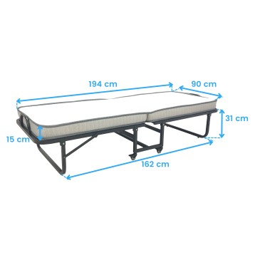 cama plegable cotas