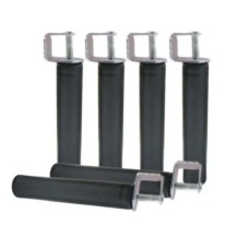 Juego de Patas de 25 cm para Somier Pack 6 + 6 Abrazaderas