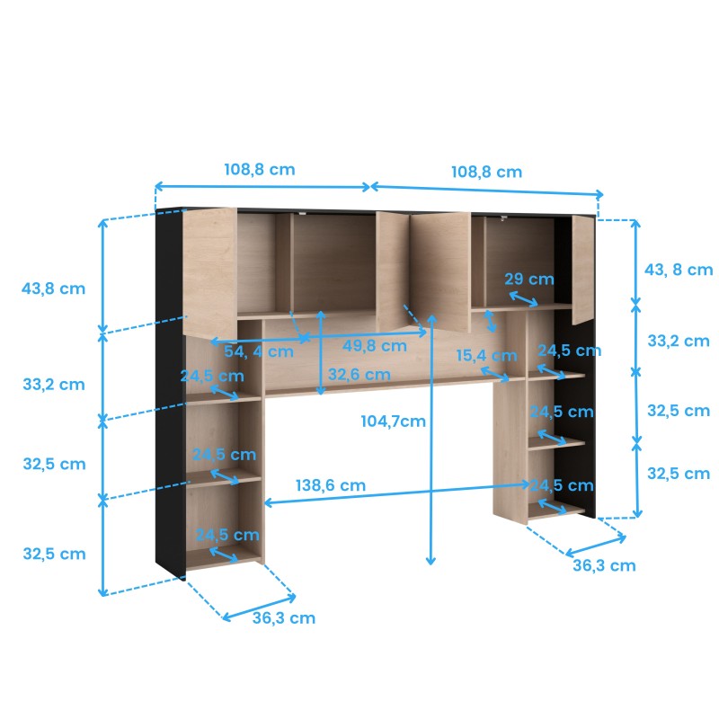 pack dormitorio celest cotas 1