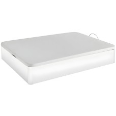 Cama Canapé Base Tapizada Blanco