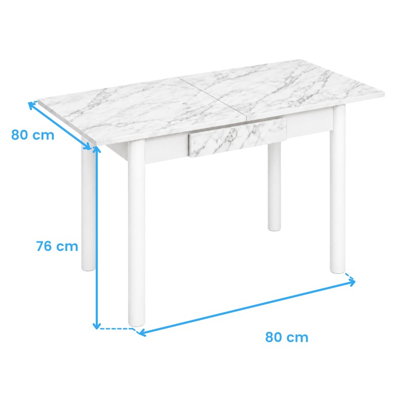 mesa cocina kitchi mármol cotas 1