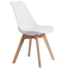 Silla Nordic blanca diseño nórdico