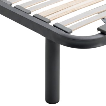 Juego de patas somier cilíndricas de metal color negro 4