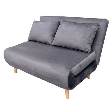 sofa cama gris oscuro portada